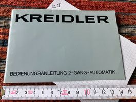 Kreidler Bedienungsanleitung 2-Gang-Automat