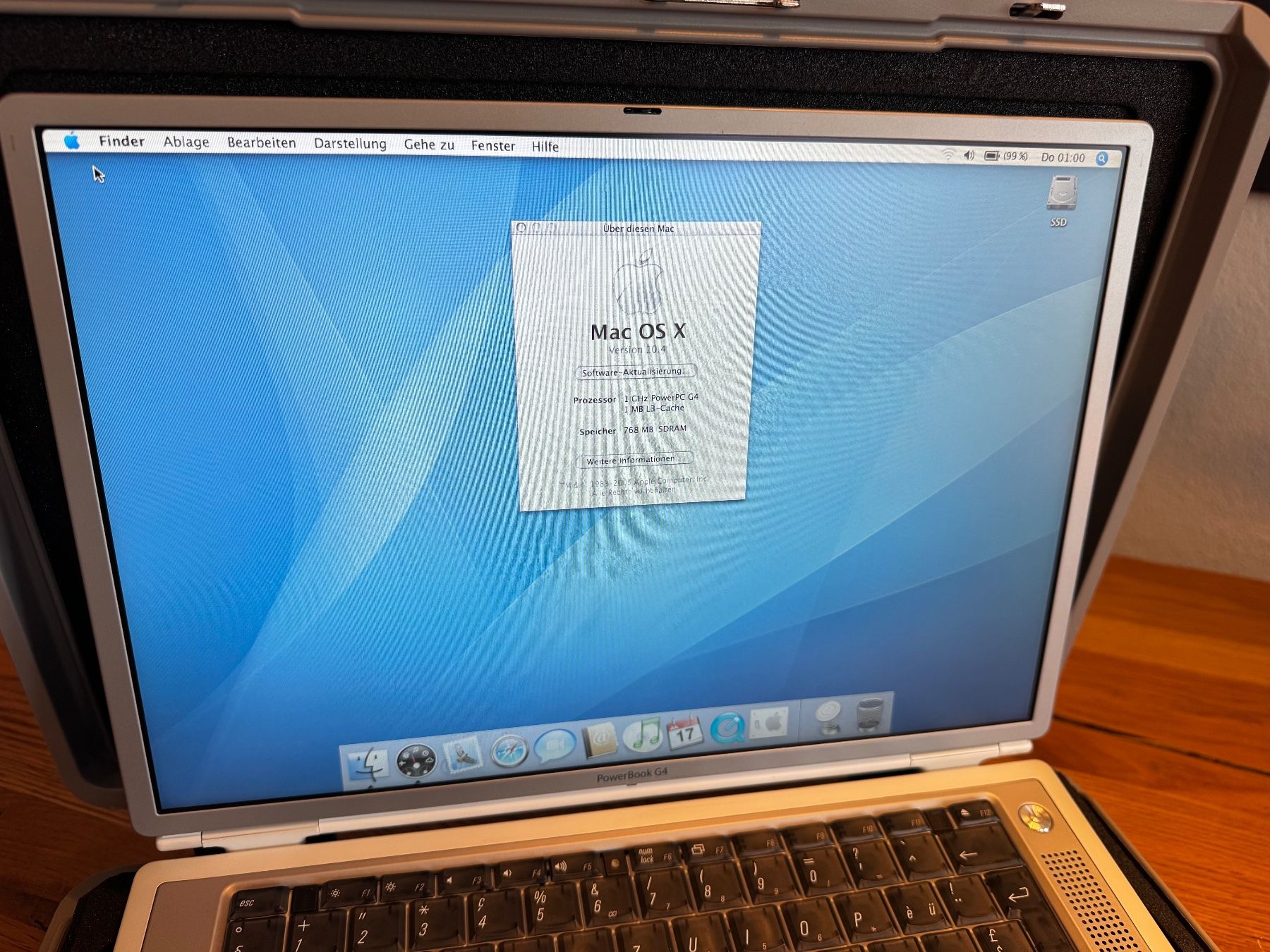 Apple Notebook: 007-Set: PowerBook G4 Titanium 1GHz | SSD | Samsonite – Usato da Neuenhof venduto da m3nin0 7