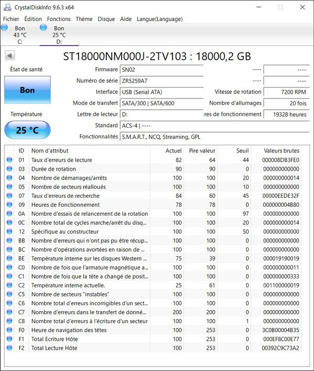 Seagate Dischi rigidi: Seagate Exos Enterprise 18Tb - SATA III CMR - ST18000NM000J – Usato da St-Pierre-de-Clages venduto da SB99 4