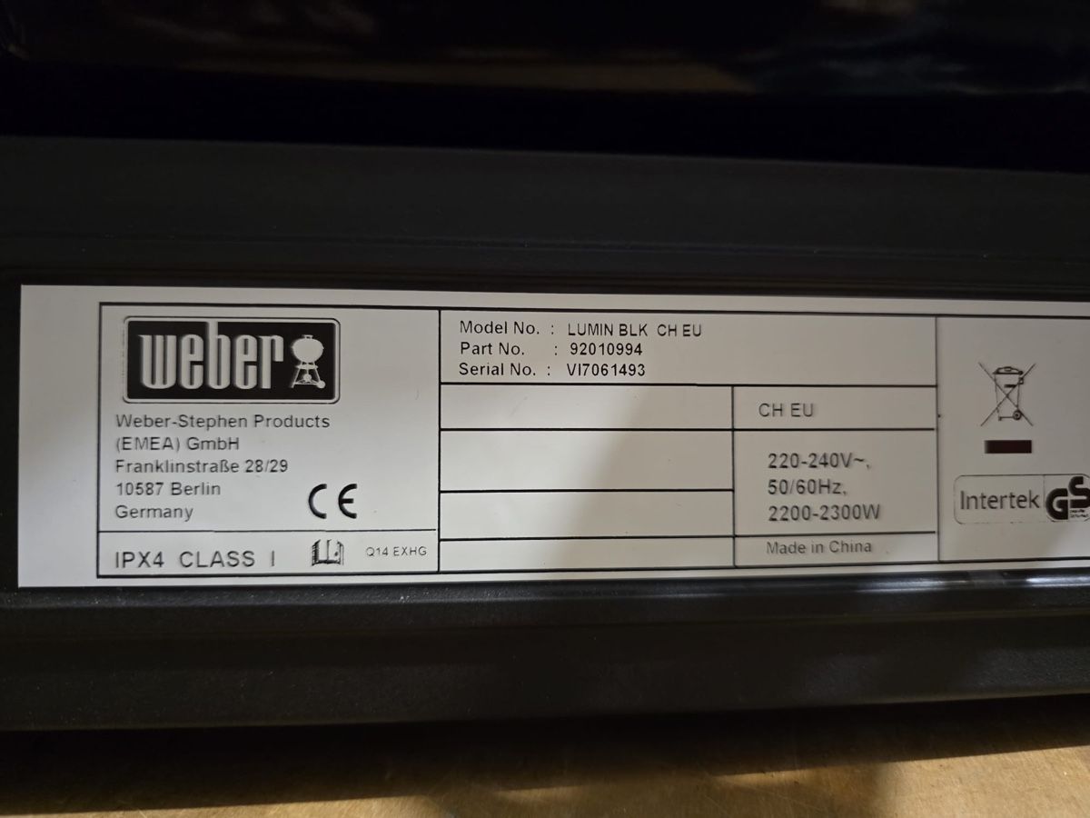 Grills: Weber Lumin Elektrogrill, noch nie gebraucht  – Neu (gemäss Beschreibung) aus Hettlingen von sazim 4