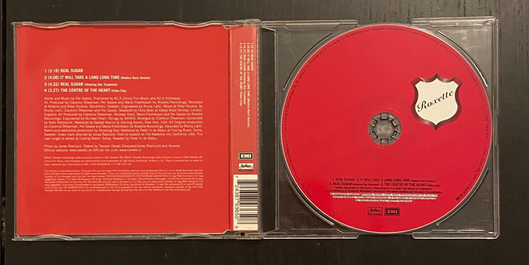 CD: Roxette CD REAL SUGAR • Single/Maxi CD – Usato da Luzern venduto da Lycka 1