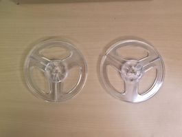 2x Tonband Leerspulen 12.7 cm / 5 Zoll Kunststoff – Set NOS