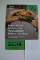 UBER EATS 2 x CHF25 Gutscheincodes gültig bis 31.12.2026