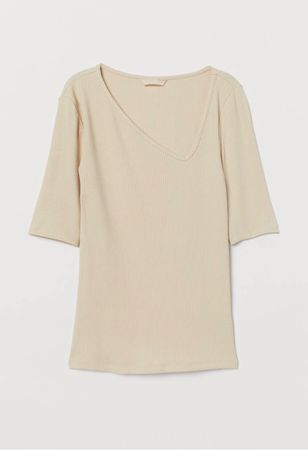 Beiges Shirt von H&M (XS - neu)
