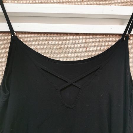 Schwarzes Camisole Trägertop Gr. M, Sommertop JDY