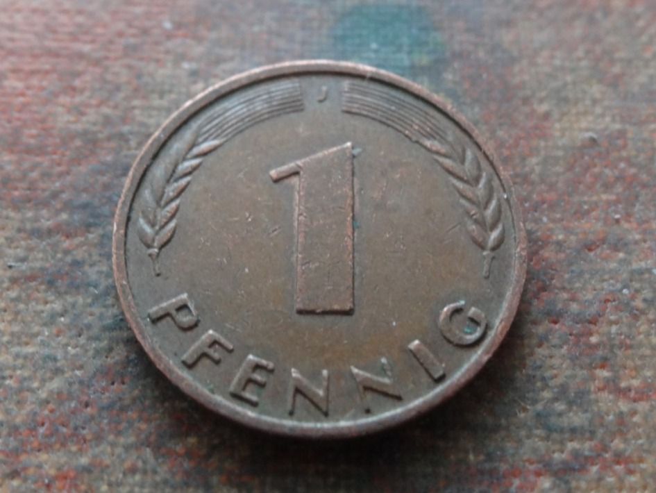 Tutti le monete: DEUTSCHLAND 1 Pfennig 1950 – Usato da Romanel-sur-Lausanne venduto da Swift13 1