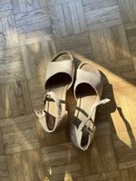 Keilabsatz Sandalen beige Grösse 36