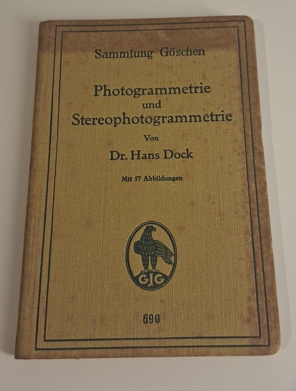 Libri: Photogrammetrie/Stereophotogrammetrie Dr. H. Dock – Usato da Effretikon venduto da Malou