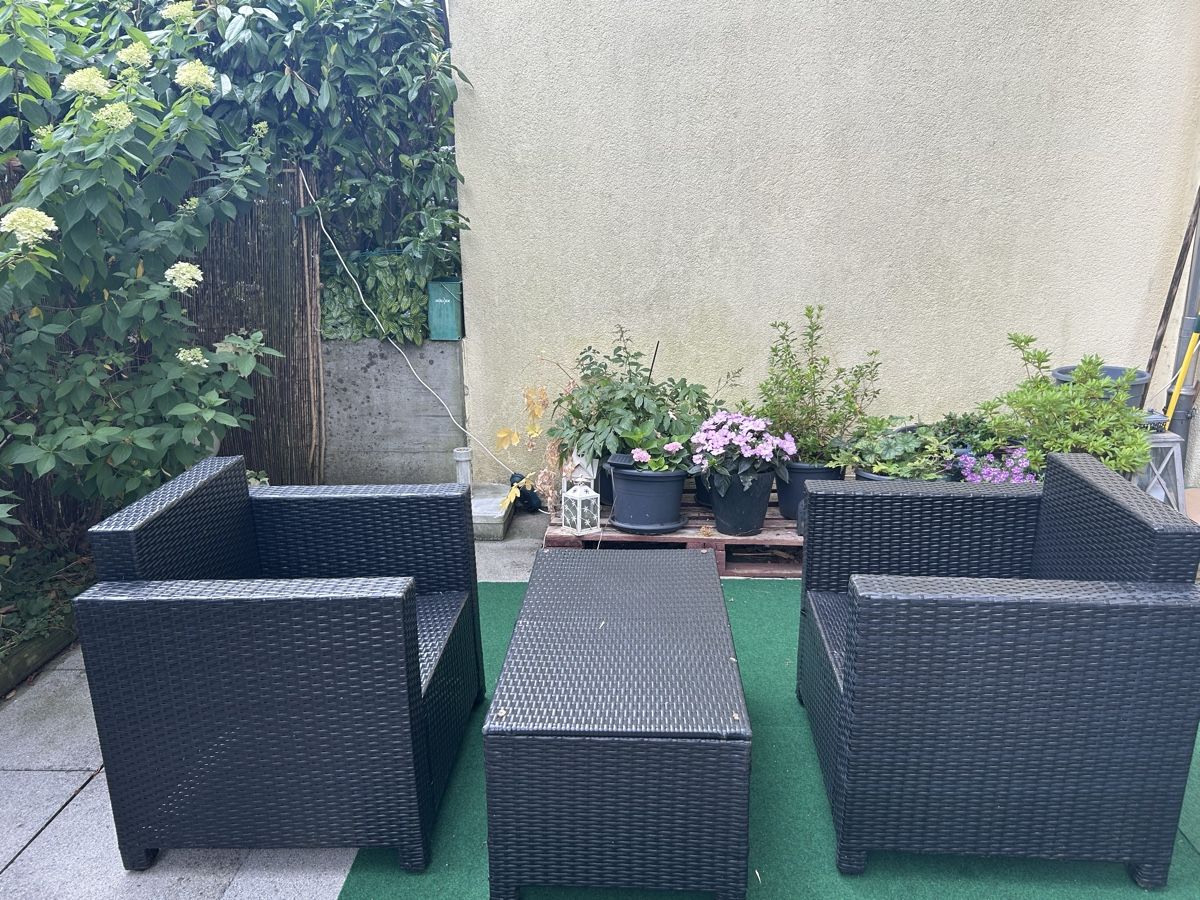 Sessel: Gartenmöbel Set Polyrattan 3-teilig schwarz gebraucht – Gebraucht aus Dättwil AG von coi_5vwk 2