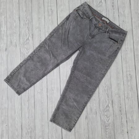 Sommerhose 7/8, Gr. 40, grau gestreift