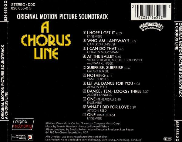 CDs: CD O.S.T. - A chorus line (1985) – Gebraucht aus Möriken AG von mineralia 1