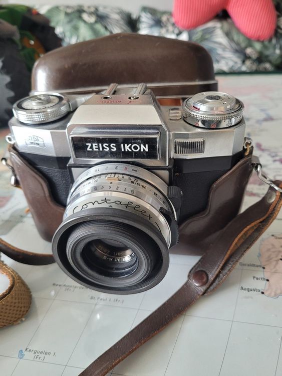 Câmera Fotográfica Zeiss Ikon Contaflex Synchro Compur – Made In Germany Câmera Fotográfica Analógica Antiga Vintage I.466321640
