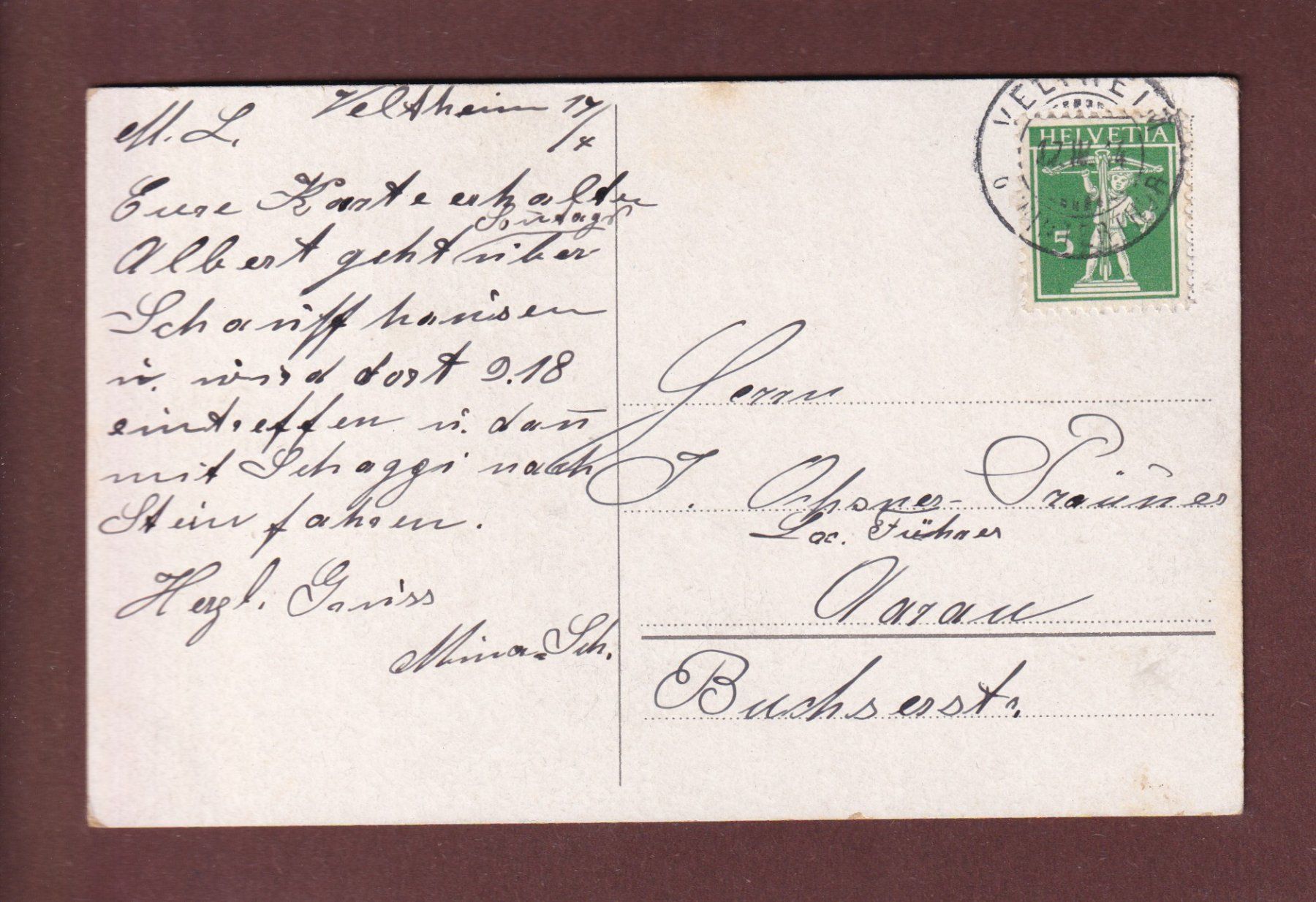 Cartes postales: ZÜRICH - Löwe - Boot - 1914 – D'occasion à Pully par nicecards-shop 1