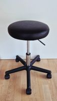 Tabouret Simili Cuir Noir Réglable en Hauteur - Parfait Etat