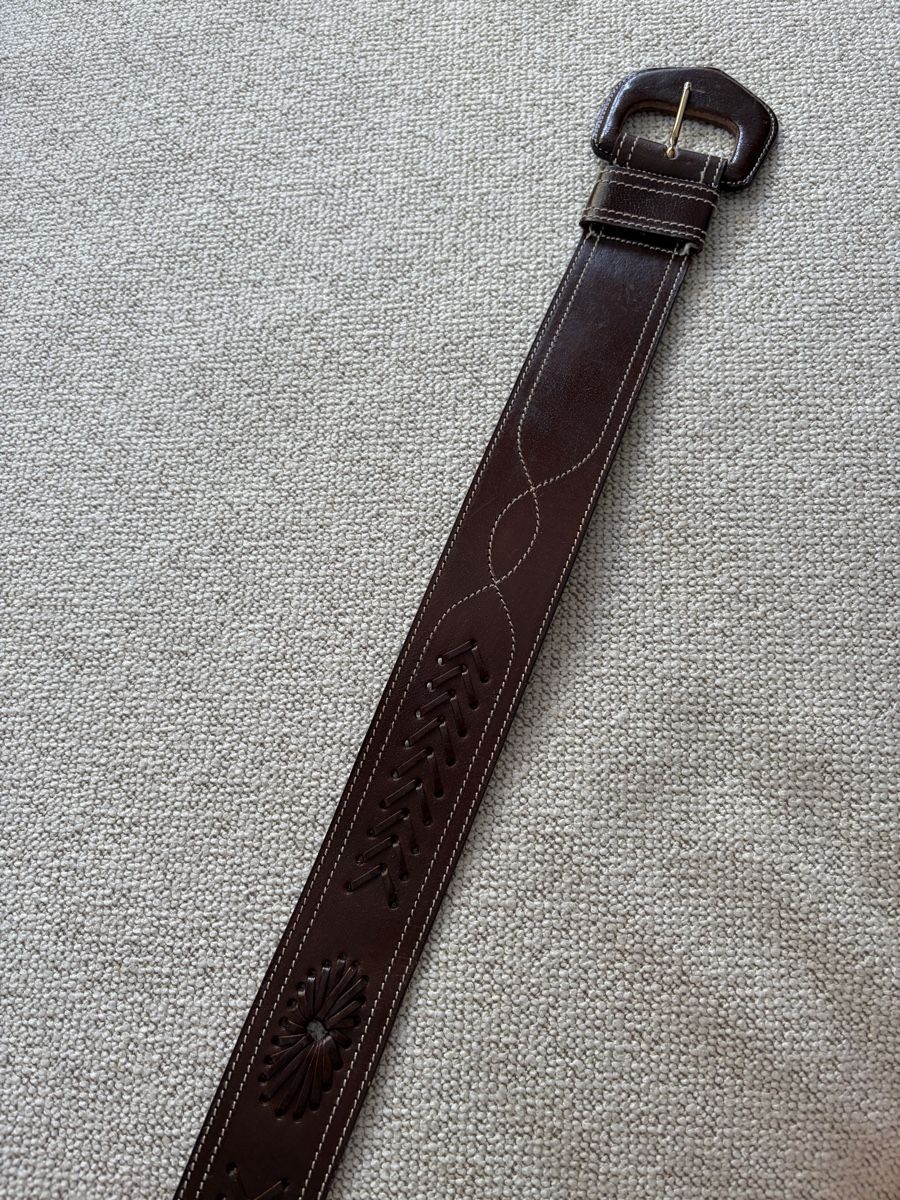 Cinture: Brown leather belt  – Usato da Zürich venduto da dor_9l9g