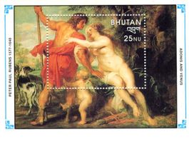 Block "Malerei. Peter Paul Rubens". Bhutan