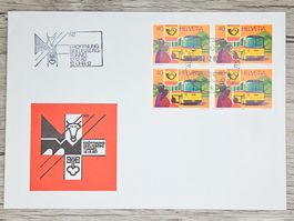 CL02 Enveloppe + Timbre Suisse 1980