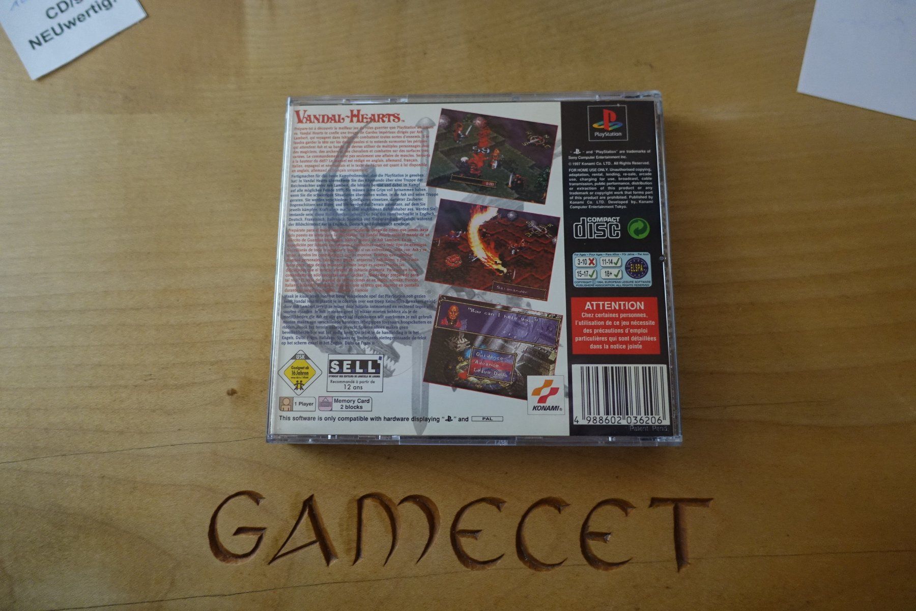 Sony Giochi: Vandal Hearts – Usato da Steinach venduto da Gamecet 2