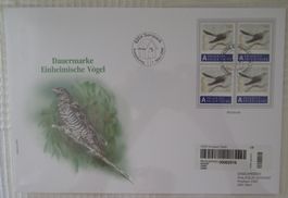 Dauermarke Einheimische Vögel 2006  Grossbrief  Ausgabetag