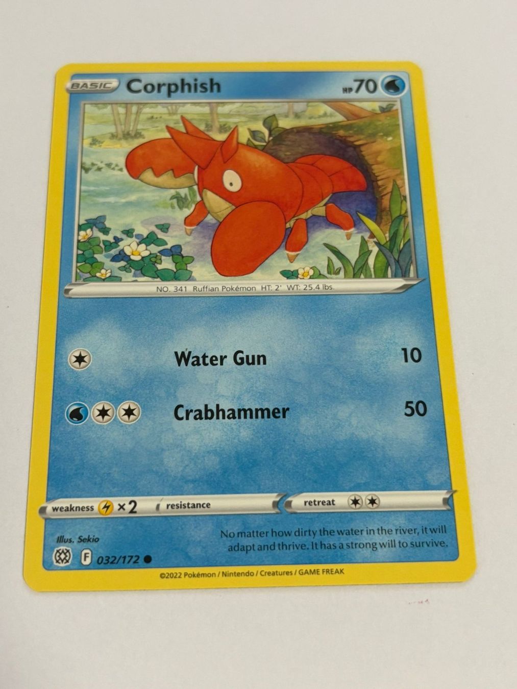 Pokémon Carte collezionabili: Pokemon-Karte Corphish 032/172 – Usato da Herisau venduto da Seyashop1
