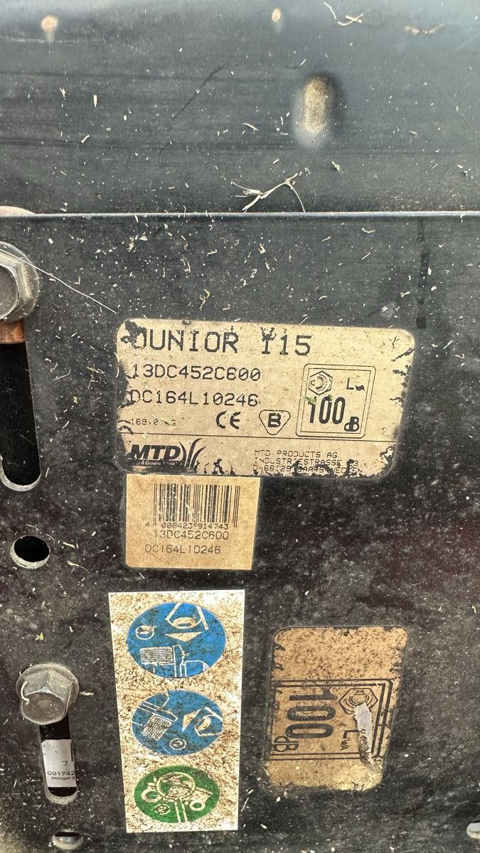 Mtd Rasenmäher: Rasentraktor MTD 115 Junior Rasenmäher – Gebraucht aus Hinteregg von Gelealese 9