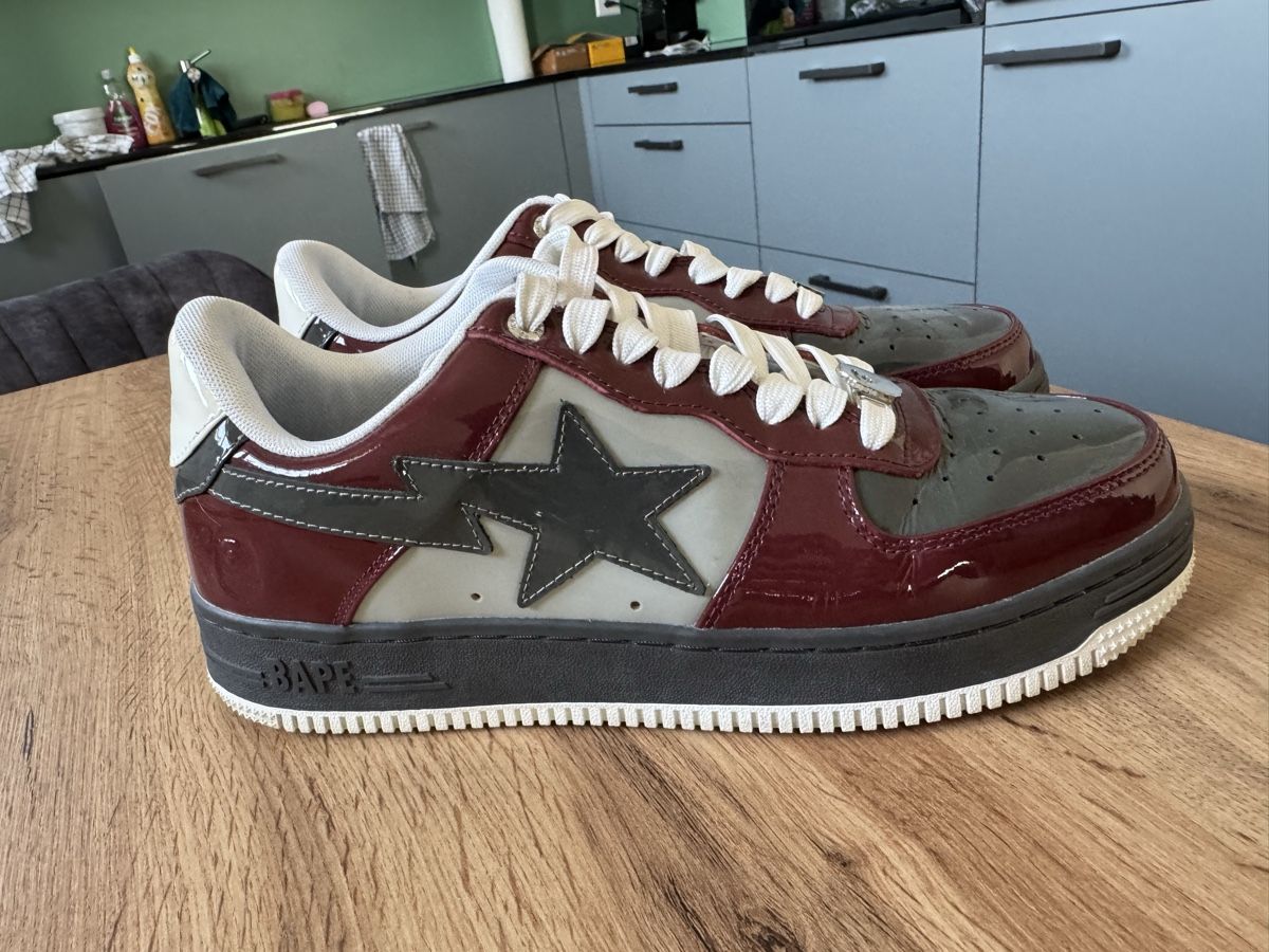 Bape Scarpe da uomo: A Bathing Ape BAPE Sta Rot/Grau – Usato da Zollikofen venduto da SeanMatti 2