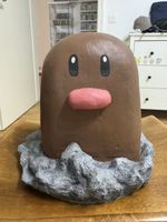 Statuetta Diglett Pokémon - fatta a mano, grandezza 1:1
