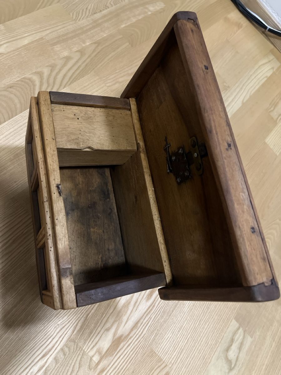 Articoli in legno: Truhe aus Holz, rustikal, Dekoartikel – Usato da Steinhausen venduto da Findus2014 1