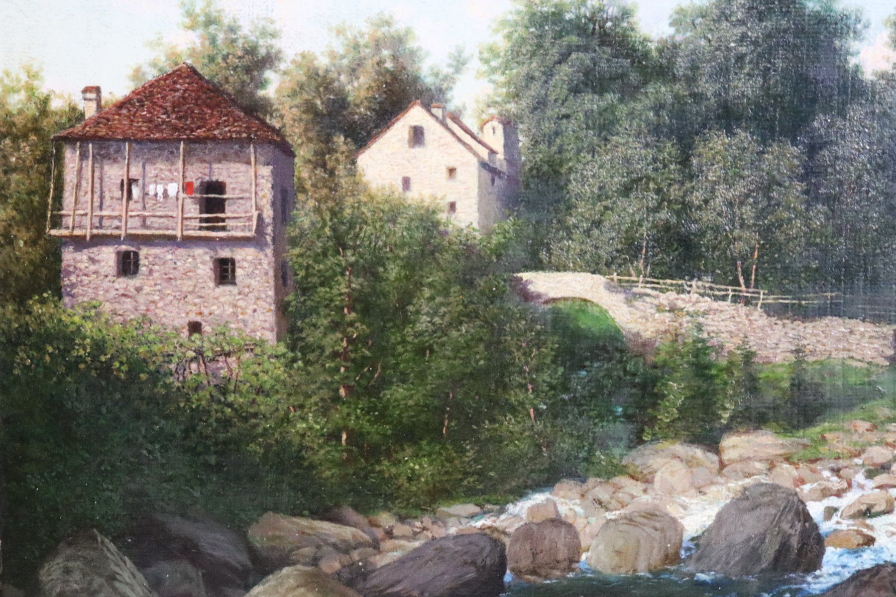 Dipinti: Wunderschönes älteres Gemälde, echt vergoldeter Rahmen. – Usato da Zug venduto da Kunst-Fundgrube 1