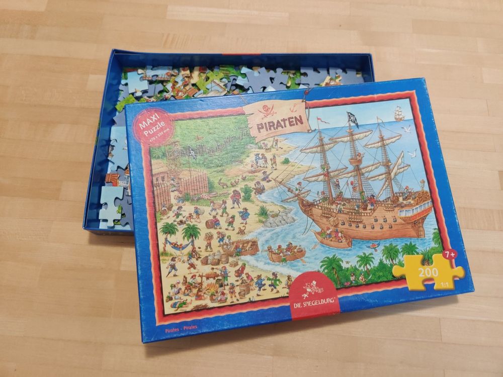 Hansepuzzle Piratenschiff Puzzle 1000 Teile - 60x46 Cm, Mit Aufbewahrungsbox & Beutel, Für Erwachsene & Kinder