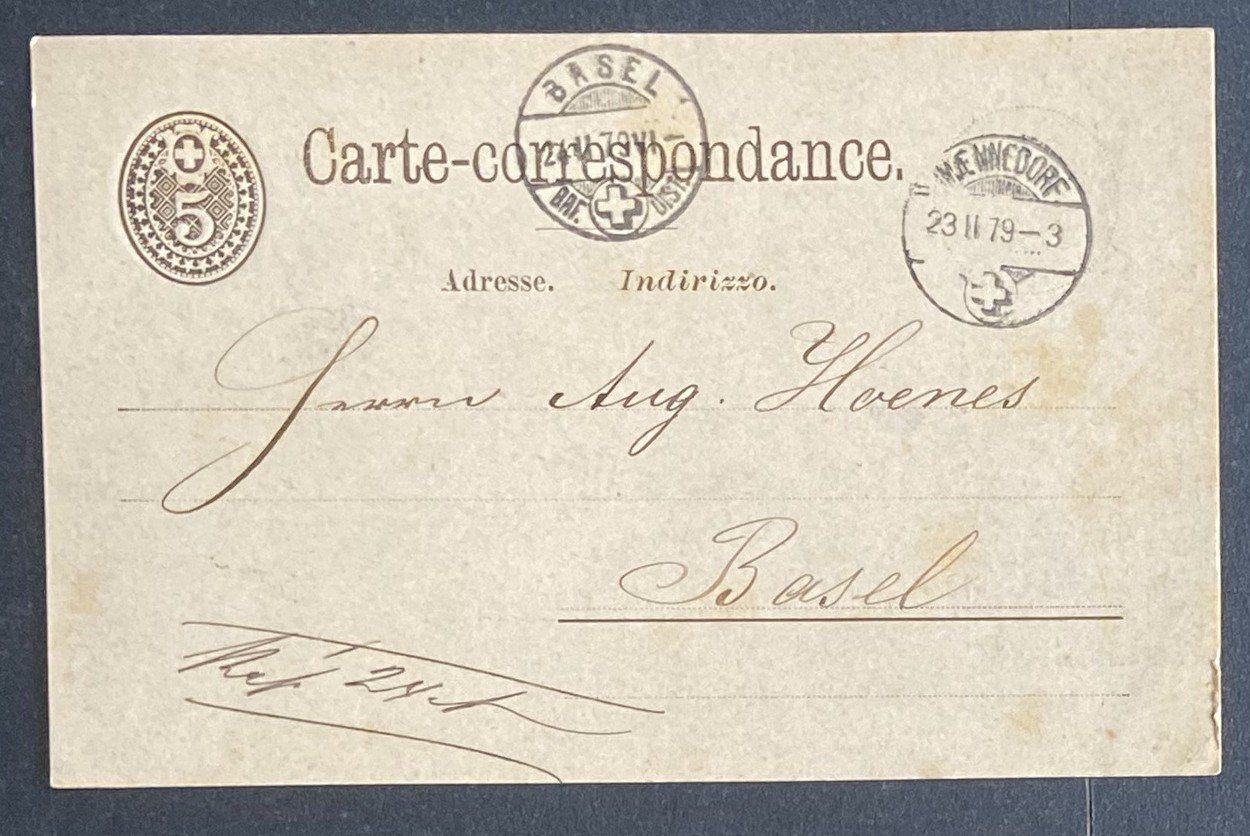 Alle Briefmarken: Carte-correspondance 23. II 1879 – Gebraucht aus Böckten von Hansi36