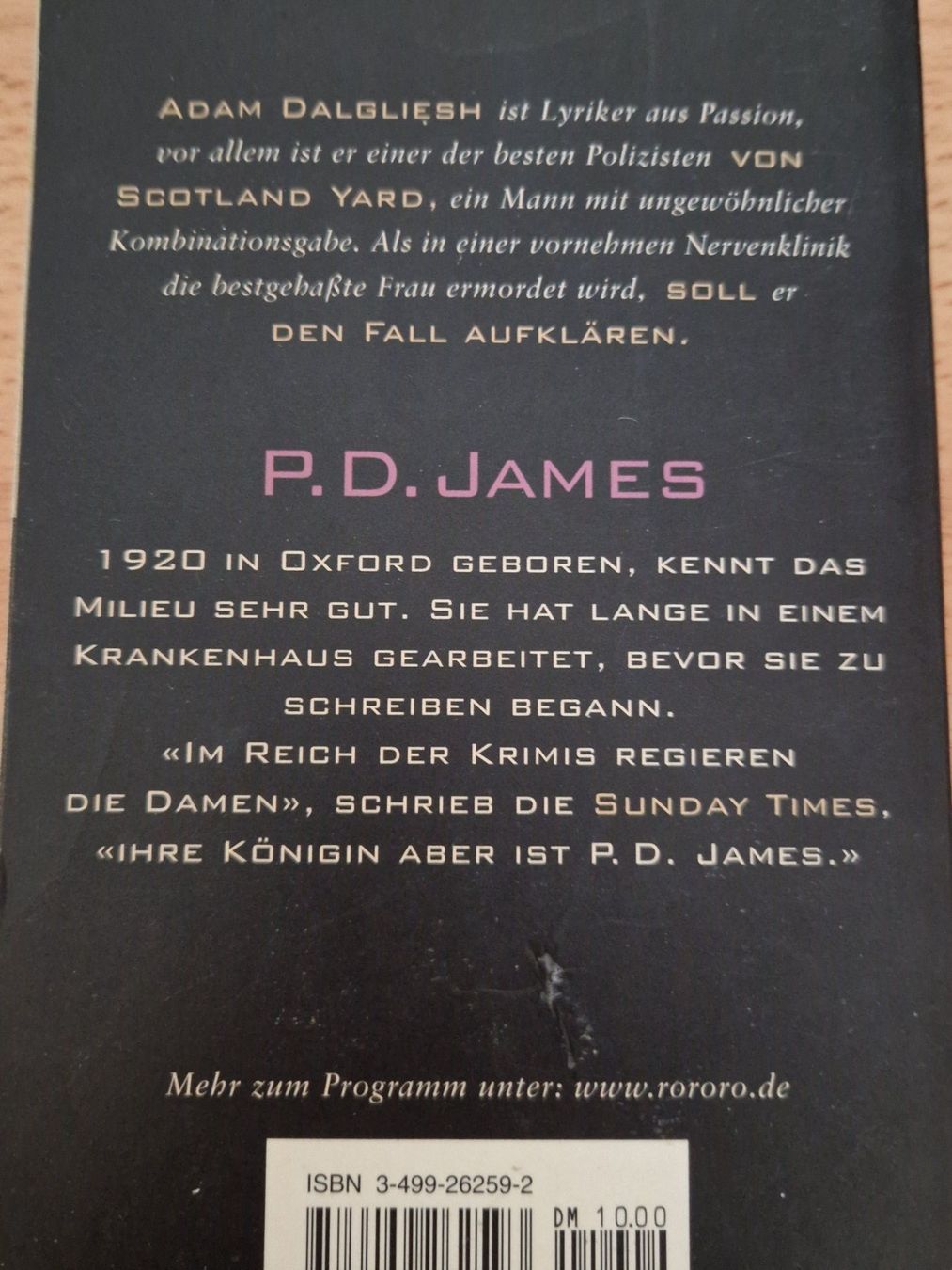 Livres: P.D. James Eine Seele von Mörder – D'occasion à Neuhausen am Rheinfall par Alchimista 1