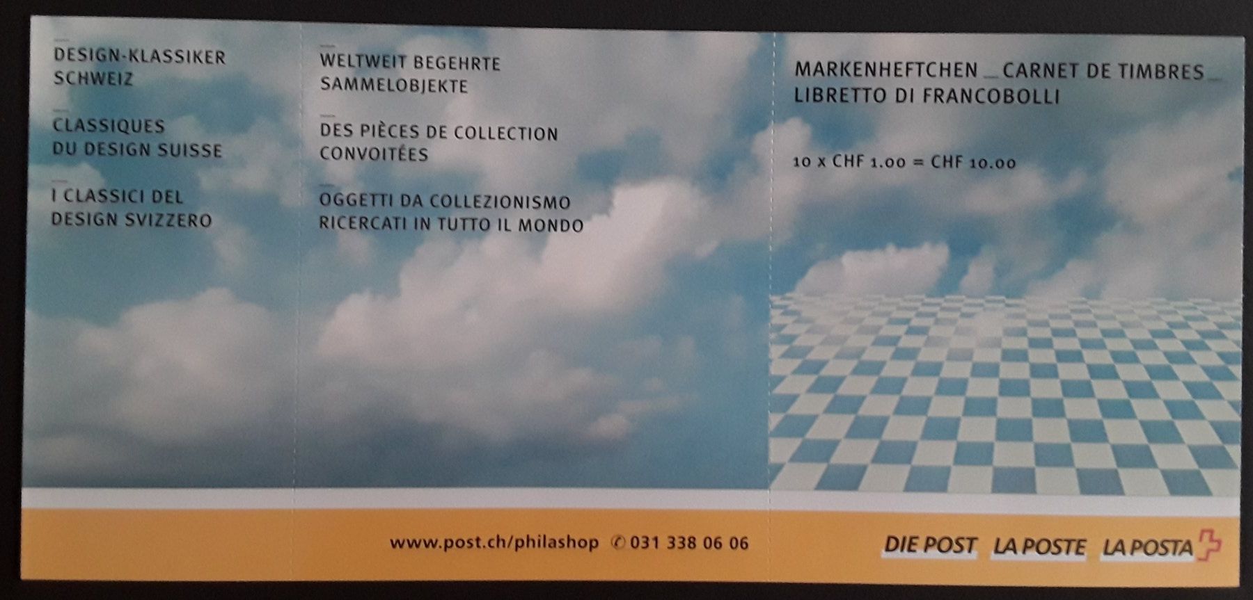 Tutti i francobolli: 2003: Markenheftchen   Nr.0-113 mit 10 X 1.00  ** – Usato da Walperswil venduto da Tcheidi 1