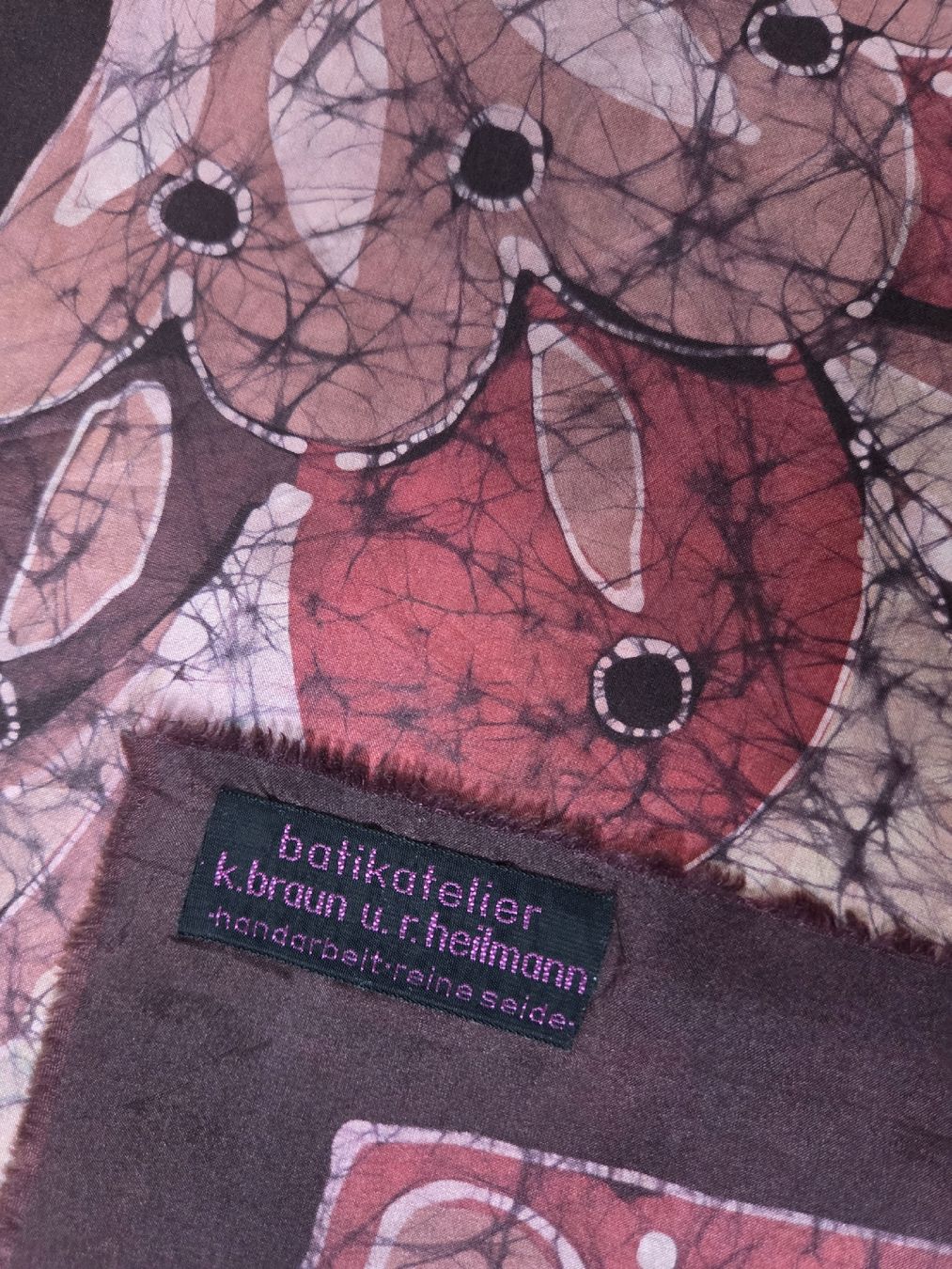 Foulard & Sciarpe: Seidentuch Batik Atelier Heilmann – Usato da Rapperswil SG venduto da lemiii 2