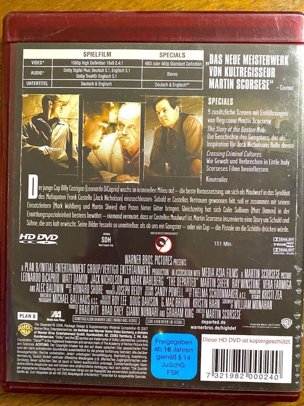 Alle DVDs: Departed / „Unter Feinden“ – Gebraucht aus Zuerich von SonderArt-Wertgut 2