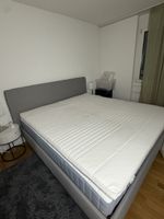 Wie neu: Bett komplett inkl. Lattenrost, Matratze, Topper