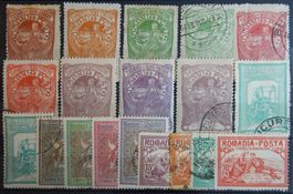 Rumänien ex. Kat. 161-176 */gest. 1906 Kat. 205 Euro