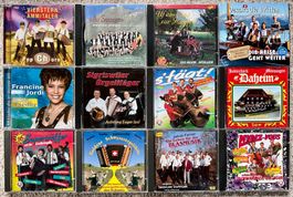 12 CD Volksmusik LÄNDLERBUEBE BIEL BÜHLER-FISCHER VIERSTERN