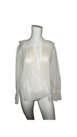 Saint Laurent Bluse, Gr. 38, weiss guter Zustand!