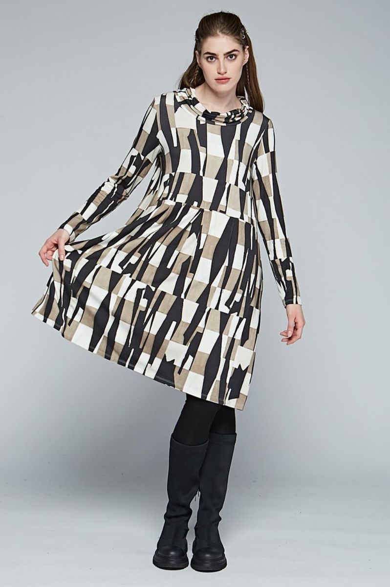 Luukaa Vestiti: Robe LUUKAA à motifs géométriques, taille 2, élégante! – Nuovo e nell'imballaggio originale da Morges venduto da sandy069 6