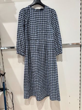 Herziges Essentials Kleid, Gr. 36, blau/schwarz kariert