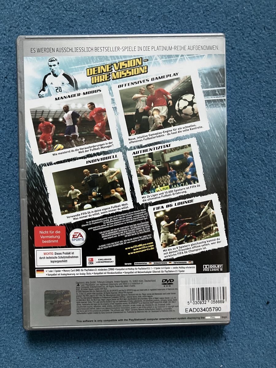 Sony Spiele: Fifa 06 PS2 – Gebraucht aus Chur von GC190 1