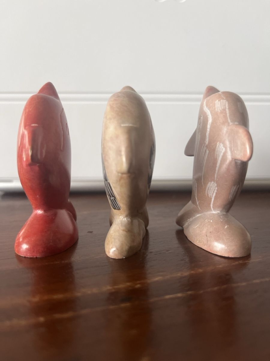 Tutte le decorazioni: 3 Delfin-Figuren aus Stein – Usato da Uetikon am See venduto da erz13 5