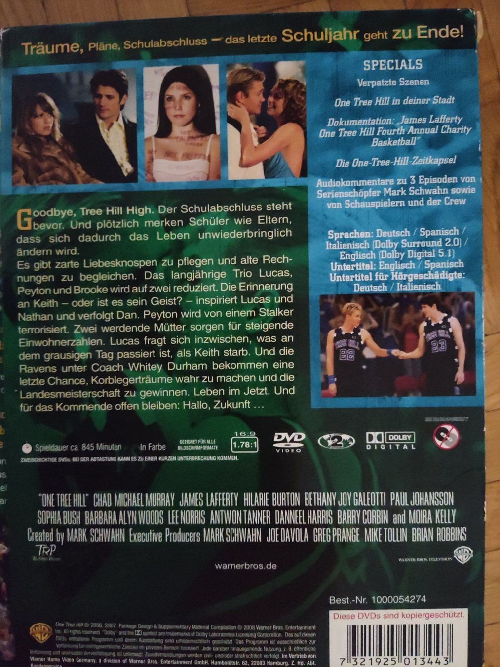 Alle DVDs: One Tree Hill - Die komplette vierte Staffel [6 DVDs – Gebraucht aus Basel von Alacant 1