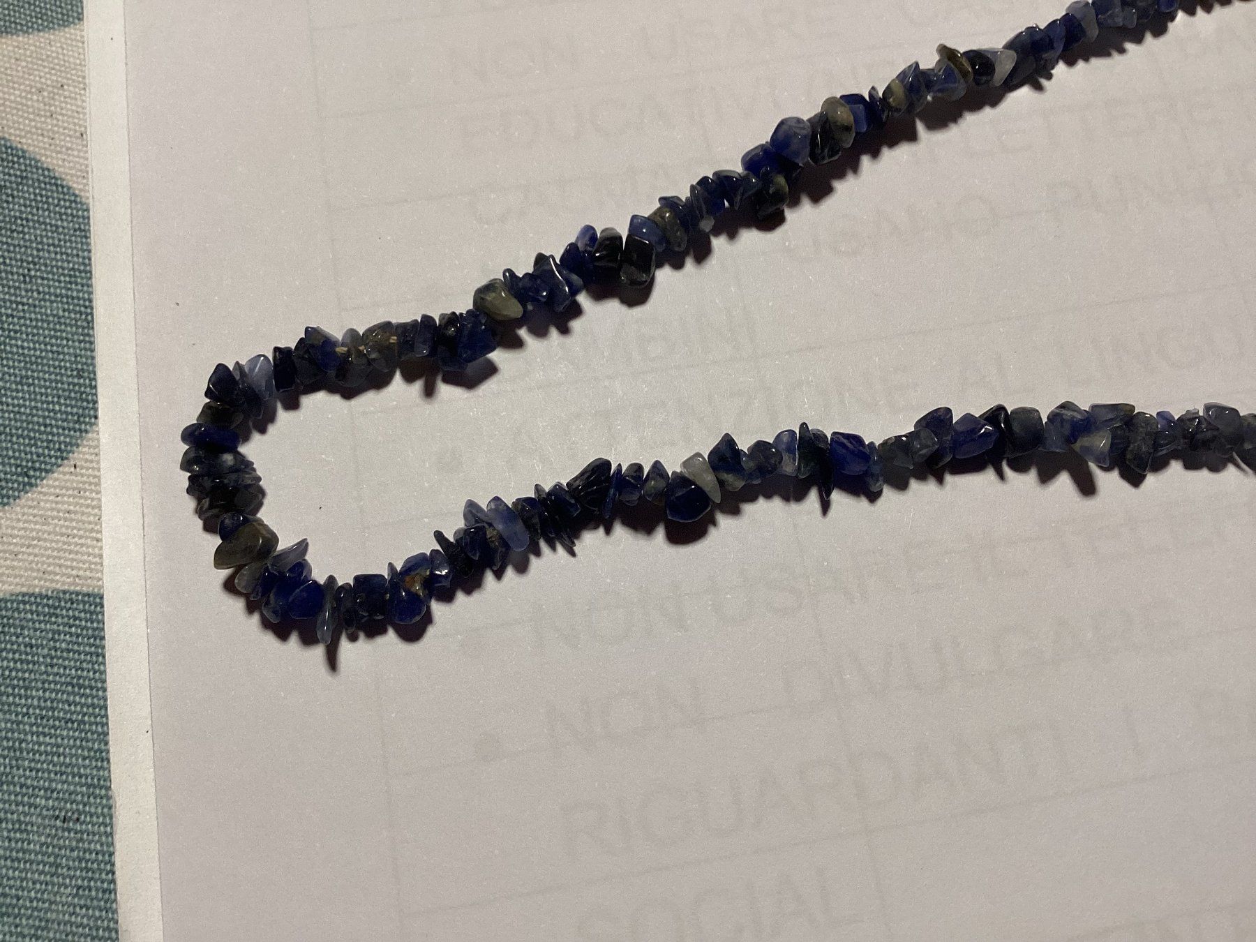 Catenine: Collana di pietre preziose blu scuro – Usato da Arogno venduto da alan_service 1