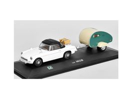 MG B Spider geschlossen mit Caravan - 1:43 OVP