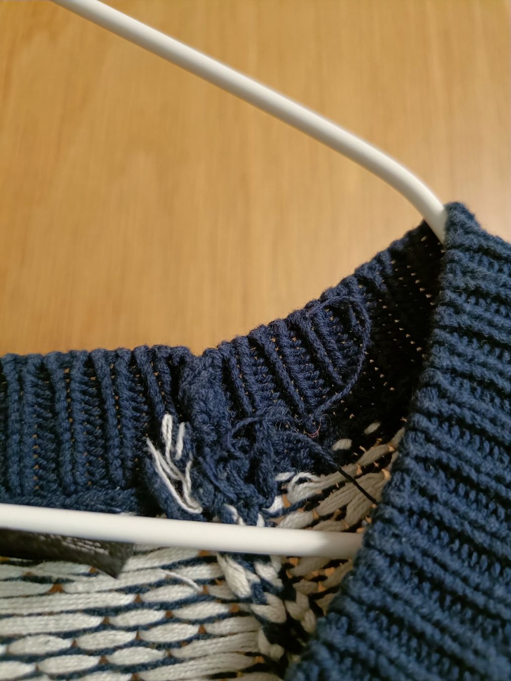 Maison Scotch Maglioni & Felpe: Maison Scotch Strickpullover Chevron Blau Weiss Gr. M – Usato da Zürich venduto da Atelier.Second 7