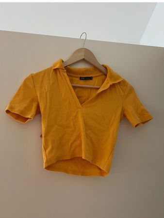 Top Zara jaune-orange taille S