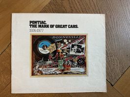 Original Pontiac Verkaufsprospekt von 1977.