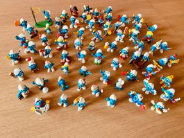 Collection de 71 Schtroumpfs Bully vintage des années 70